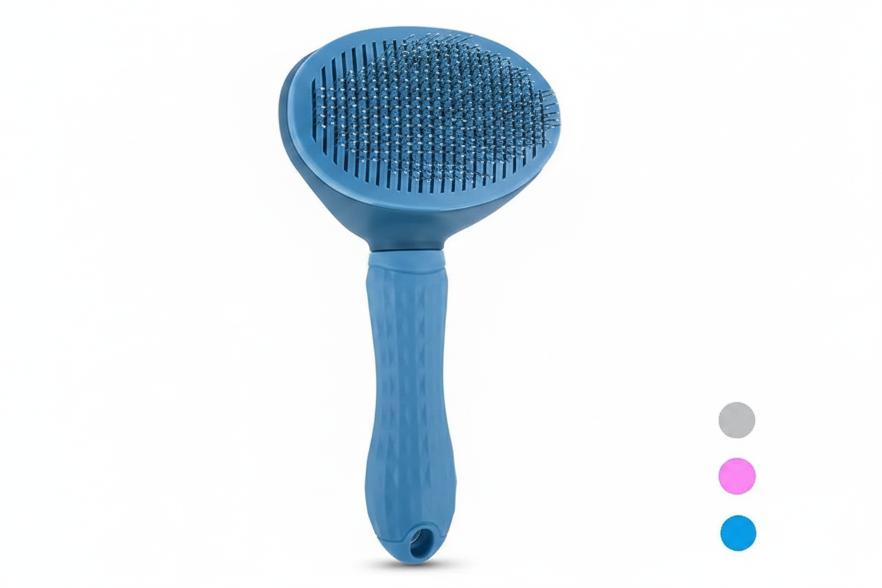 Self-Cleaning Pet Brush - Grooming Made Easy!